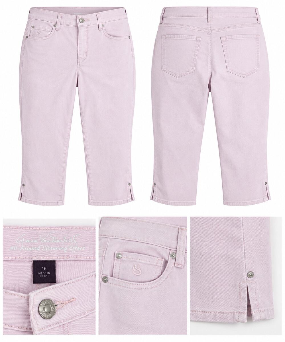 Gloria Vanderbilt Soft Peony Amanda Capri Pants – Size 16